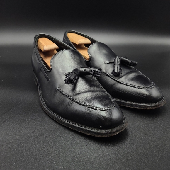 Size 11 | Johnston & Murphy Black Tassel Loafers - Picture 9 of 10